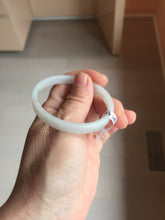 Load image into Gallery viewer, 48.5mm certified 100% natural type A light green orange purple white thin square style jadeite bangle PH255-0968
