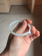 Load image into Gallery viewer, 48.5mm certified 100% natural type A light green orange purple white thin square style jadeite bangle PH255-0968
