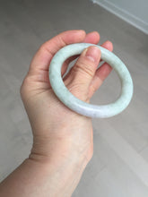 Load image into Gallery viewer, 53.9mm 100% natural Type A green/purple/yellow(FU LU SHOU) chubby jadeite jade bangle BK74-5806
