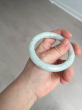 Load image into Gallery viewer, 53.9mm 100% natural Type A green/purple/yellow(FU LU SHOU) chubby jadeite jade bangle BK74-5806
