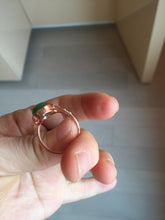 Load image into Gallery viewer, 100% Natural green nephrite (碧玉) Jade ring (adjustable size) HT126
