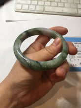 Load image into Gallery viewer, 56.5mm Certified 100% natural Type A light green/purple Whispers of the Spring Breeze jadeite jade bangle PH104-5441
