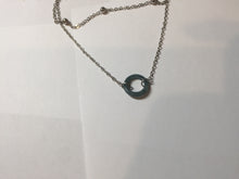 Load image into Gallery viewer, Double Layer  Necklace with 100% natural Type A dark Green blue Guatemala Jadeite ring Choker Style Upper Layer Necklace PH28
