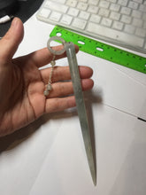 Load image into Gallery viewer, 15.5cm 100% Natural black white snow storm Xiu Jade Serpentine hairpin AW38
