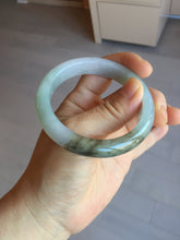 Load image into Gallery viewer, 53mm certified 100% natural Type A light green brown jadeite jade bangle AX133-7691
