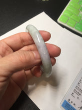 Load image into Gallery viewer, 53.9mm 100% natural Type A green/purple/yellow(FU LU SHOU) chubby jadeite jade bangle BK74-5806
