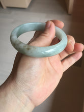Load image into Gallery viewer, 57.5mm Certified Type A 100% Natural light green black brown jadeite Jade bangle PC95-0337
