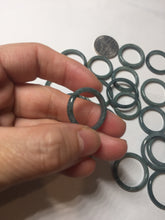 Load image into Gallery viewer, 100% natural type A green/blue/purple Guatemala jadeite jade band ring group PD9
