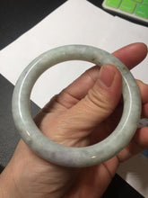 Load image into Gallery viewer, 53.9mm 100% natural Type A green/purple/yellow(FU LU SHOU) chubby jadeite jade bangle BK74-5806
