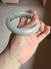 Load image into Gallery viewer, 57.5mm Certified Type A 100% Natural light green black brown jadeite Jade bangle PC95-0337
