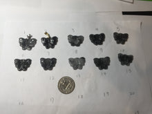 Load image into Gallery viewer, 100% Natural type A black white Wuji(乌鸡) Jadeite Jade butterfly Midnight Bloom(暗夜之花) pendant PF4
