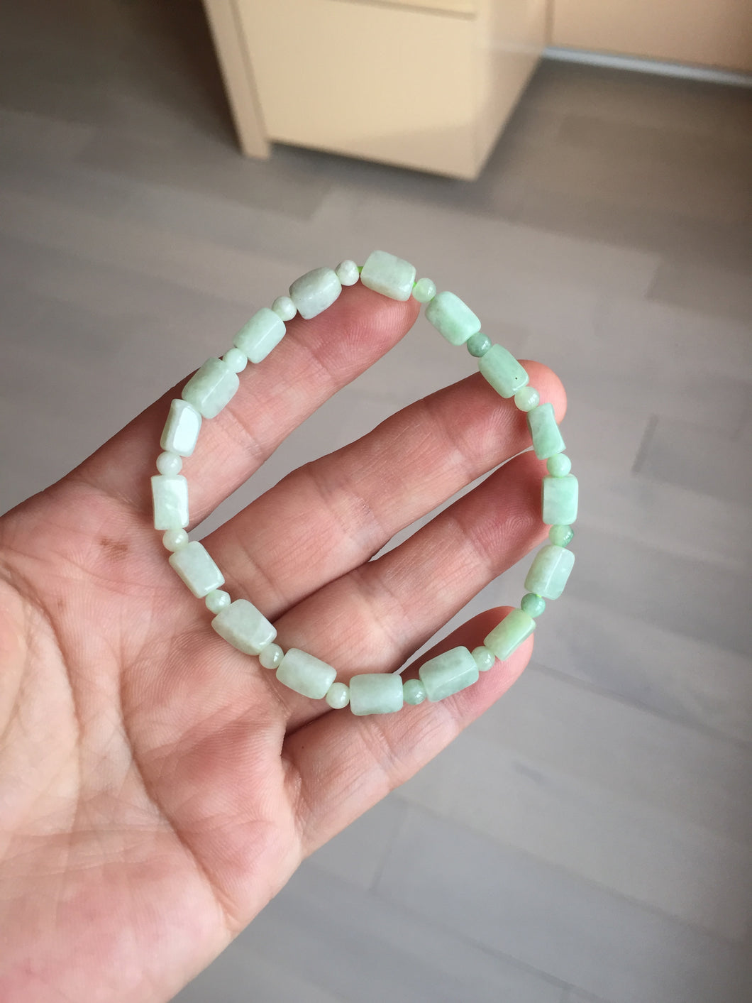 If a bracelet is fluorescence under the 365um UV light. It must be fake! Not always.