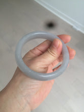 Load image into Gallery viewer, 56.6mm 100% natural smoky purple/icy ash gray Quartzite (Shetaicui jade) bangle SY58
