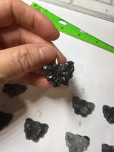 Load image into Gallery viewer, 100% Natural type A black white Wuji(乌鸡) Jadeite Jade butterfly Midnight Bloom(暗夜之花) pendant PF4
