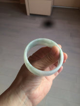 Load image into Gallery viewer, 52.3mm certified 100% natural Type A sunny green/white/purple jadeite jade bangle BK8-2423
