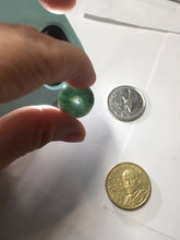 Load image into Gallery viewer, 24.2/116.7mmType A 100% Natural oily dark green/black/gray(老油青) Jadeite Jade Safety Guardian Button donuts couple pendant PC129
