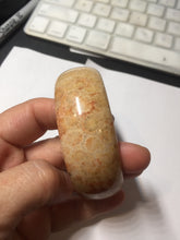 Load image into Gallery viewer, 55.2mm 100% natural orange red yellow Fossil Coral Jade (珊瑚玉) bangle SY128
