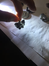 Load image into Gallery viewer, 100% Natural type A black white Wuji(乌鸡) Jadeite Jade butterfly Midnight Bloom(暗夜之花) pendant PF4
