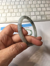 Load image into Gallery viewer, 57.2mm certified 100% natural Type A white sunny green dark green ink painting (水墨) round cut jadeite jade bangle PC158-3151
