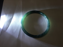 Load image into Gallery viewer, 58mm Type A 100% Natural dark green/blue/gray Guatemala slim round cut Jadeite bangle BH130-2484
