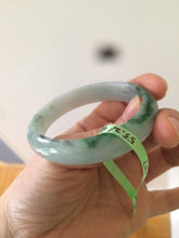 Load image into Gallery viewer, 52.5mm Certificated  Type A100% sunny green/dark green Jadeite Jade bangle F06-5007

