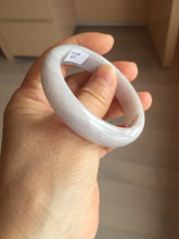 Load image into Gallery viewer, 51.5mm certified 100% Natural type A light purple white Jadeite Jade bangle PA245-4673
