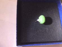 Load image into Gallery viewer, 100% Natural green nephrite (碧玉) cabochon  Jade ring (adjustable size) HT128
