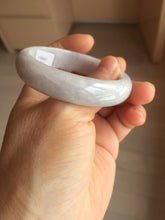 Load image into Gallery viewer, 51.5mm certified 100% Natural type A light purple white Jadeite Jade bangle PA245-4673
