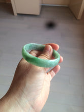 Load image into Gallery viewer, 51.7mm certified 100% natural Type A sunny green/gray jadeite jade bangle BK6-3358
