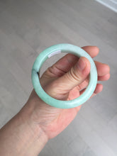 Load image into Gallery viewer, 54mm Certified Type A 100% Natural apple green dark green Jadeite Jade bangle BM23-0236
