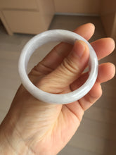 Load image into Gallery viewer, 51.5mm certified 100% Natural type A light purple white Jadeite Jade bangle PA245-4673
