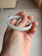 Load image into Gallery viewer, 48.7mm certified 100% natural type A light green orange white thin square style jadeite bangle PH252-1004
