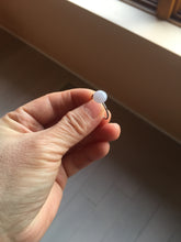 Load image into Gallery viewer, 100% Natural light purple white cabochon jadeite ring (adjustable size) PH39
