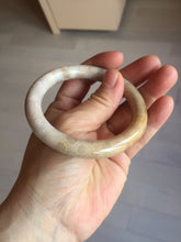 Load image into Gallery viewer, 55.6mm 100% natural beige yellow pink round cut Coral Jade (珊瑚玉) bangle XY116
