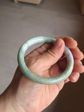 Load image into Gallery viewer, 54.2mm certified 100% natural Type A light green/purple/red(FU LU SHOU) round cut jadeite jade bangle PB88-0980
