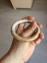 Load image into Gallery viewer, 55.6mm 100% natural beige yellow pink round cut Coral Jade (珊瑚玉) bangle XY116
