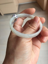 Load image into Gallery viewer, 48.7mm certified 100% natural type A light green orange white thin square style jadeite bangle PH252-1004
