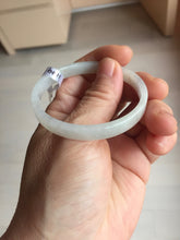 Load image into Gallery viewer, 48.7mm certified 100% natural type A light green orange white thin square style jadeite bangle PH252-1004
