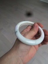 Load image into Gallery viewer, 58mm Certified Type A 100% Natural light green/purple/beige/white Jadeite Jade bangle AS74-0541
