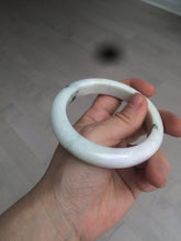 Load image into Gallery viewer, 58mm Certified Type A 100% Natural light green/purple/beige/white Jadeite Jade bangle AS74-0541
