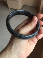 Load image into Gallery viewer, 56-64mm 100% natural black/gray/white carbonate(Marble) bangle AW34
