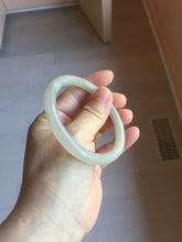 Load image into Gallery viewer, 56.3mm Certified 100% Natural Pale Lotus Pink (淡藕粉) &amp; Gray Round-Cut Nephrite Jade Bangle HN145-3372

