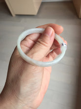 Load image into Gallery viewer, 48.5mm certified 100% natural type A light green orange white thin square style jadeite bangle PH251-1001
