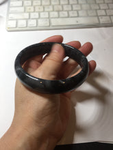 Load image into Gallery viewer, 56-64mm 100% natural black/gray/white carbonate(Marble) bangle AW34
