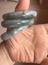 Load image into Gallery viewer, Certified Type A 100% Natural dark green white purple oval Jadeite bangle group PH37

