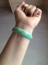Load image into Gallery viewer, 52.5mm certified 100% natural Type A sunny green jadeite jade bangle BK5-3359
