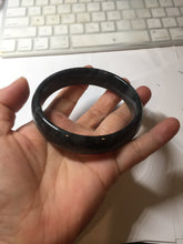 Load image into Gallery viewer, 56-64mm 100% natural black/gray/white carbonate(Marble) bangle AW34
