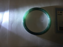 Load image into Gallery viewer, 57.5mm Type A 100% Natural dark green/blue/gray Guatemala slim round cut Jadeite bangle BH133-4320
