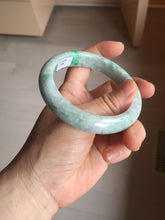 Load image into Gallery viewer, 58mm certified 100% natural type A sunny green/purple/white/gray jadeite jade bangle PJ69-2986
