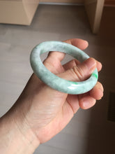 Load image into Gallery viewer, 58mm certified 100% natural type A sunny green/purple/white/gray jadeite jade bangle PJ69-2986
